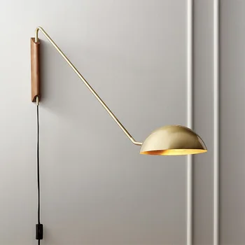 современный итальянский дизайн деревянный светодиодный настенный светильник бра прикроватный домашний декор E27 металлический лофт освещение для гостиной новые 1