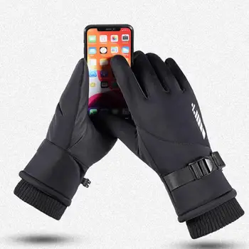 Перчатки для верховой езды Зимние перчатки с сенсорным экраном Зимние перчатки для мужчин Ветрозащитные водонепроницаемые дышащие противоскользящие перчатки с сенсорным экраном Гибкие 1