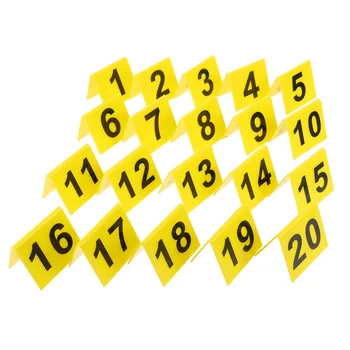Акриловые маркеры для номеров Многоразовые маркеры для номеров 1-20 Столовый стол для ресторана Маркеры для улик Маркеры для домашнего декора Аксессуары для стола 1