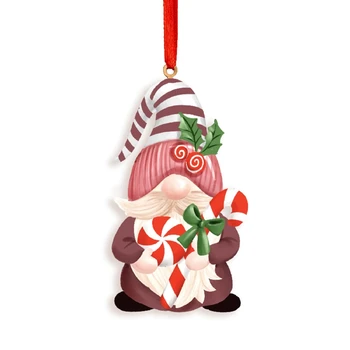Рождественская смола Забавный кулон Подвеска для креативного украшения Аксессуар для новогоднего декора входной двери фермерского дома 1