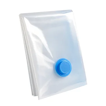 Прозрачный вакуумный компрессионный мешок на всасывании Сумка для хранения дорожной одежды Одежда типа всасывания под давлением Стеганая утолщенная сумка для хранения 1