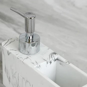  Жидкость для мытья посуды пресс-типа Бутылка Раковина в ванной комнате Дозатор кухонного мыла Смола с губкой для щетки для посуды 1