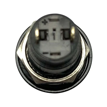 3X Вкл-Выкл Фиксация Водонепроницаемый 12-мм кнопочный переключатель SPST 2A IP67, черный 2
