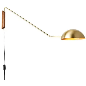современный итальянский дизайн деревянный светодиодный настенный светильник бра прикроватный домашний декор E27 металлический лофт освещение для гостиной новые 3