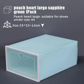1 ~ 4 шт. Набор может быть наложен Комбинированный шкаф для обуви Прозрачная коробка для обуви Коробки для хранения обуви Утолщенная пыленепроницаемая обувь 3