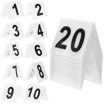 Акриловые маркеры для номеров Многоразовые маркеры для номеров 1-20 Столовый стол для ресторана Маркеры для улик Маркеры для домашнего декора Аксессуары для стола 3