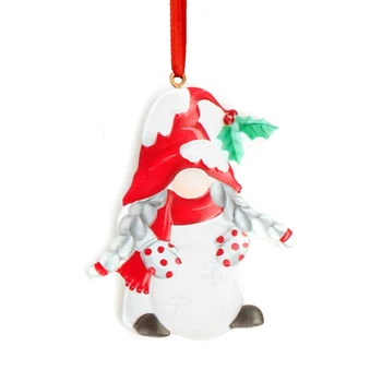 Рождественская смола Забавный кулон Подвеска для креативного украшения Аксессуар для новогоднего декора входной двери фермерского дома 3