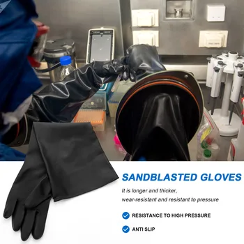 Перчатки для пескоструйной обработки для пескоструйных перчаток 60x20см 3