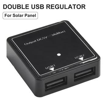 Home Improvement Двойной USB-регулятор Солнечный контроллер DIY Пластиковый USB-регулятор 1 шт. 5 В ~ 20 В Солнечные источники питания 4