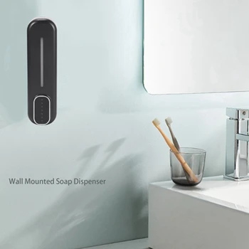 300 мл Дозатор мыла Настенный ручной дозатор мыла Дозатор геля для рук ABS Для ванной комнаты, офисы, рестораны 4