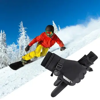 Перчатки для верховой езды Зимние перчатки с сенсорным экраном Зимние перчатки для мужчин Ветрозащитные водонепроницаемые дышащие противоскользящие перчатки с сенсорным экраном Гибкие 4
