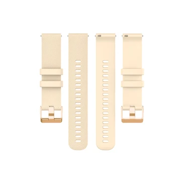 18 мм Сменный браслет для Garmin Vivoactive 4S 3S / VENU 2S 3S / Forerunner 265S 255S Смарт-часы Ремешок с пряжкой из розового золота 4